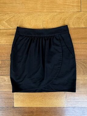 Talula Black Wrap Skirt with Pockets.